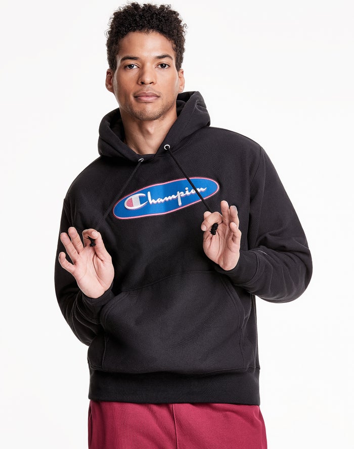 Champion Reverse Weave® Hoodie Heren - Zwart - Belgie 3978CBJRZ